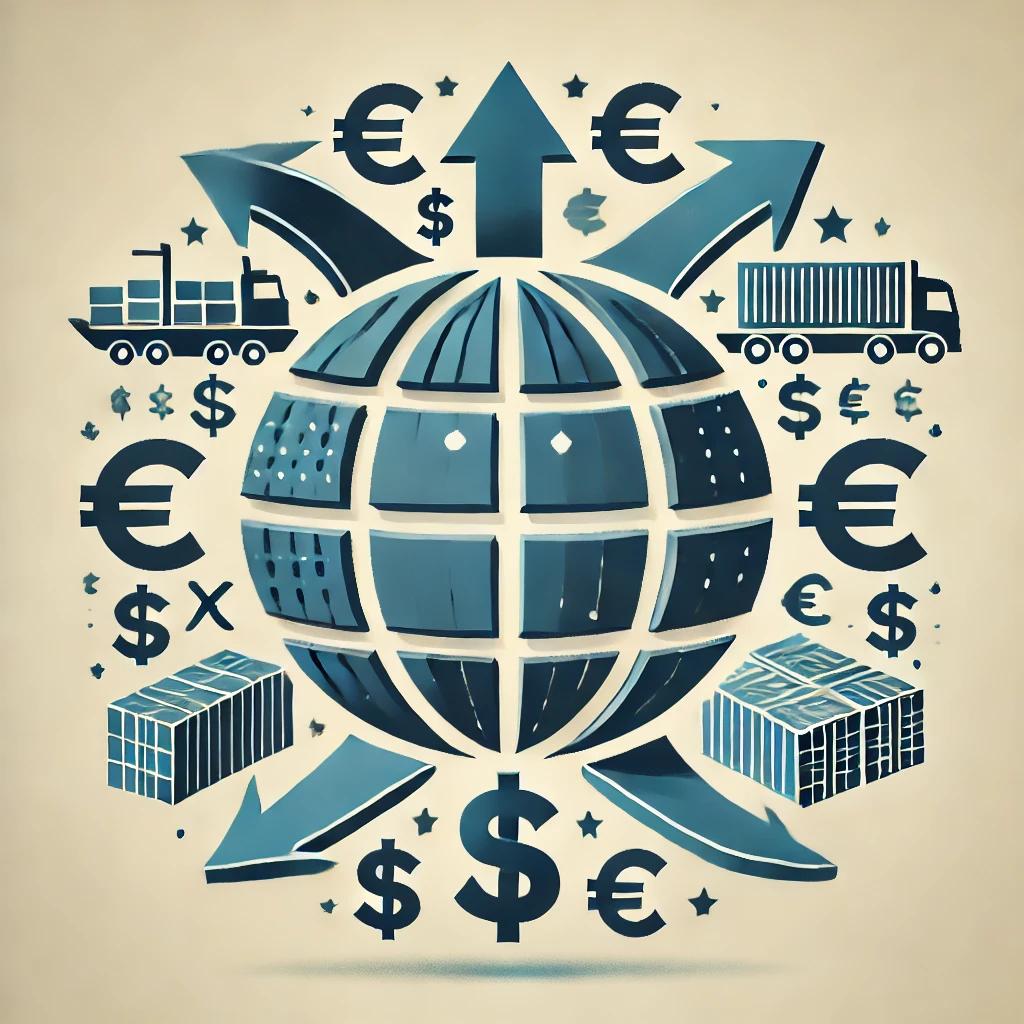 How U.S. tariffs affect global currency markets – a symbolic image representing trade barriers, currency fluctuations, and international economic impact